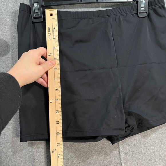 Kim Gravel x Swimsuits Scoop Neck Tankini Set w/ Bike Shorts Black Size 14 - Picture 2 of 9